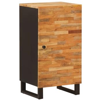 ARDEBO.de - Seitenschrank mit Tür Braun 40 x 33 x 75 cm Massivholz Mango