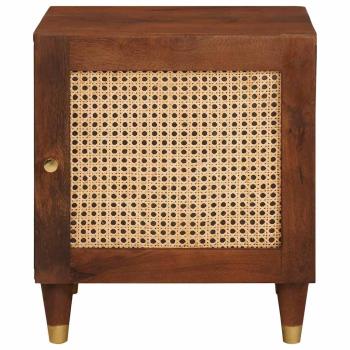 Nachttisch Braun 40 x 33,5 x 46 cm Massivholz Akazie