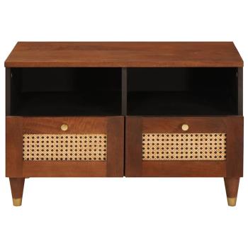 TV-Schränk mit Regal Braun 70 x 33,5 x 46 cm Massivholz Mango