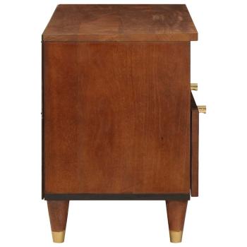 TV-Schränk mit Regal Braun 70 x 33,5 x 46 cm Massivholz Mango