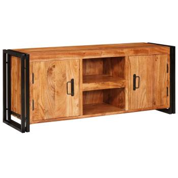 ARDEBO.de - TV-Schränk mit Regal Braun 120 x 33 x 50 cm Massivholz Akazie