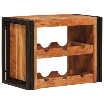 ARDEBO.de - Weinregal Braun 60 x 45 x 33 cm Massivholz Akazie