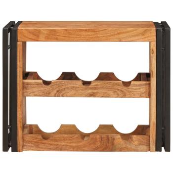 Weinregal Braun 60 x 45 x 33 cm Massivholz Akazie