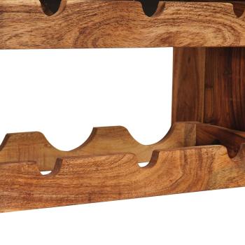 Weinregal Braun 60 x 45 x 33 cm Massivholz Akazie