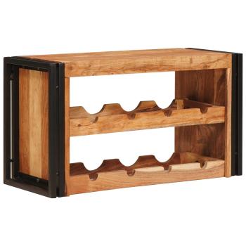 Weinregal Braun 80 x 45 x 33 cm Massivholz Akazie
