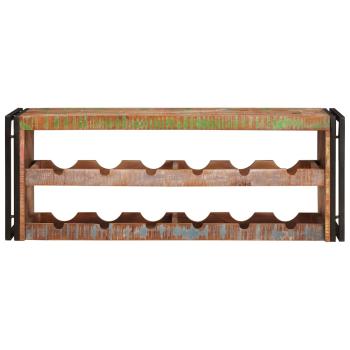 Weinregal Braun 120 x 45 x 33 cm Massives Altholz