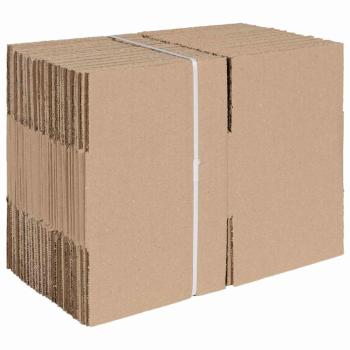 Faltbox mit Speicher 50 Stk. Natur 15 x 15 x 8 cm Karton