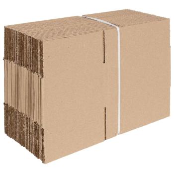Faltbox mit Speicher 50 Stk. Natur 20 x 15 x 10 cm Karton