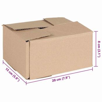 Faltbox mit Speicher 50 Stk. Natur 20 x 15 x 10 cm Karton