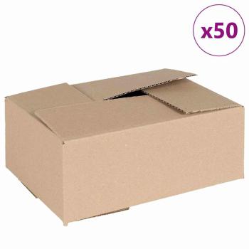 Faltbox mit Speicher 50 Stk. Natur 25 x 17,5 x 10 cm Karton