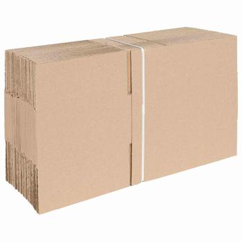Faltbox mit Speicher 50 Stk. Natur 25 x 17,5 x 10 cm Karton
