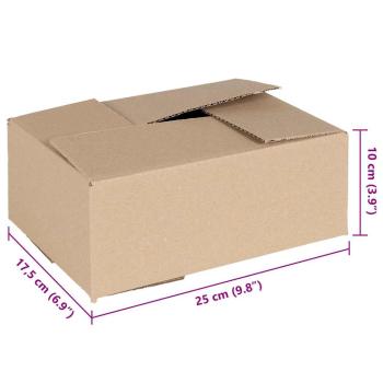 Faltbox mit Speicher 50 Stk. Natur 25 x 17,5 x 10 cm Karton