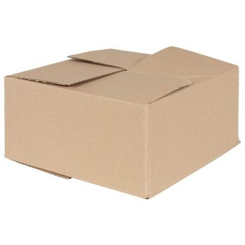 ARDEBO.de - Faltbox mit Speicher 50 Stk. Natur 30 x 30 x 15 cm Karton