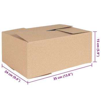 Faltbox mit Speicher 50 Stk. Natur 35 x 24 x 15 cm Karton