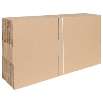 Faltbox mit Speicher 50 Stk. Natur 40 x 30 x 10 cm Karton