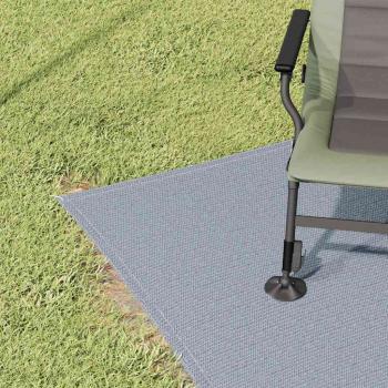Zeltteppich Blau und Grau 300 x 200 cm Polyethylen