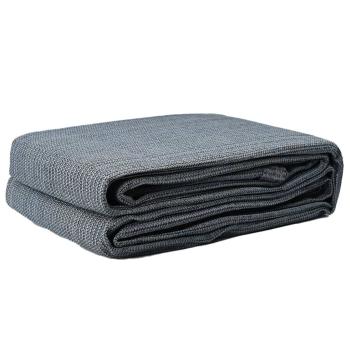 Zeltteppich Blau und Grau 500 x 250 cm Polyethylen