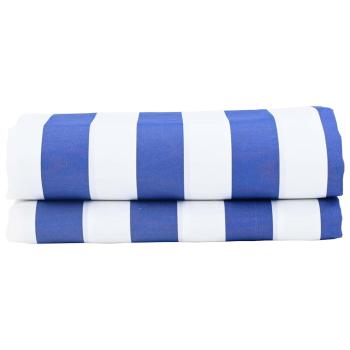 Markisenersatzstoff Blau und Weiß 1000 x 160 cm Polyester