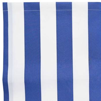Markisenersatzstoff Blau und Weiß 1000 x 160 cm Polyester