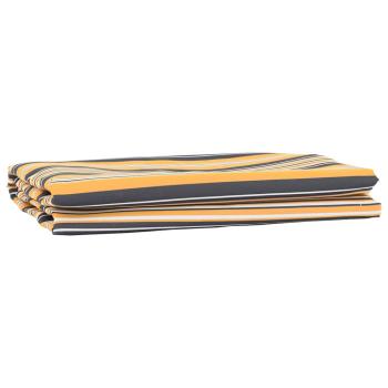ARDEBO.de - Markisenersatzstoff Gelb und Grau 1000 x 160 cm Polyester