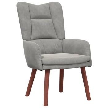 Sessel Hellgrau 63 x 67 x 94 cm Samt