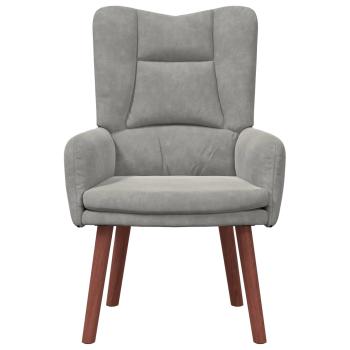Sessel Hellgrau 63 x 67 x 94 cm Samt