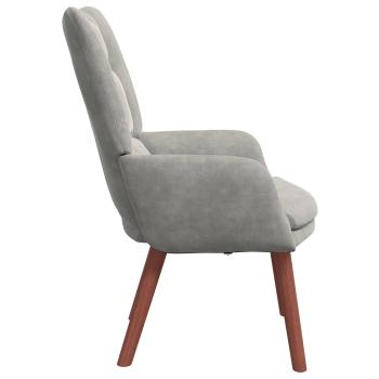 Sessel Hellgrau 63 x 67 x 94 cm Samt