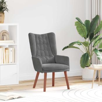 ARDEBO.de - Sessel Dunkelgrau 63 x 67 x 94 cm Samt