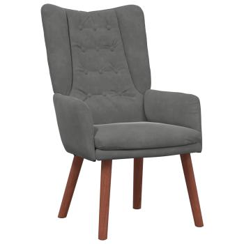 Sessel Dunkelgrau 63 x 67 x 94 cm Samt