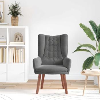 Sessel Dunkelgrau 63 x 67 x 94 cm Samt