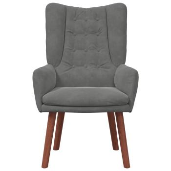 Sessel Dunkelgrau 63 x 67 x 94 cm Samt