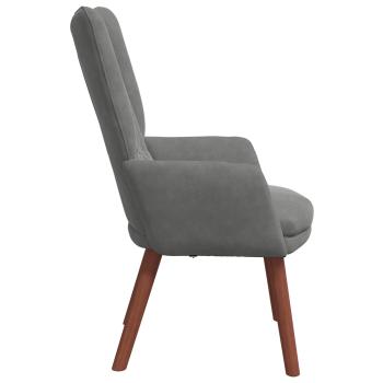 Sessel Dunkelgrau 63 x 67 x 94 cm Samt