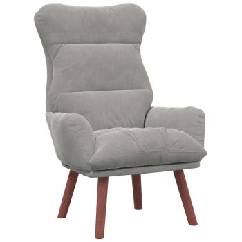 Sessel Hellgrau 69 x 74 x 93 cm Samt