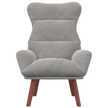 Sessel Hellgrau 69 x 74 x 93 cm Samt