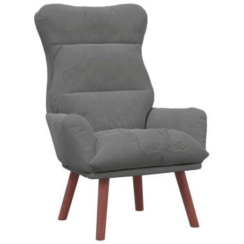 Sessel Dunkelgrau Samt