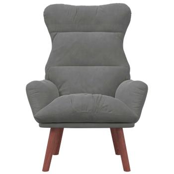 Sessel Dunkelgrau Samt