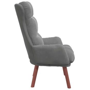 Sessel Dunkelgrau Samt