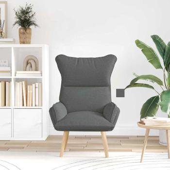 Sessel Dunkelgrau 69 x 74 x 93 cm Stoff und Sperrholz