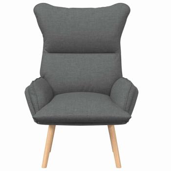 Sessel Dunkelgrau 69 x 74 x 93 cm Stoff und Sperrholz