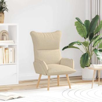 ARDEBO.de - Sessel Creme 69 x 74 x 93 cm Stoff und Sperrholz