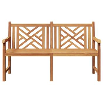 Gartenbank 150 x 60 x 90 cm Massivholz Teak