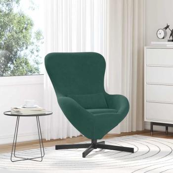 ARDEBO.de - Eiersessel Dunkelgrün 63 x 73 x 90 cm Samt