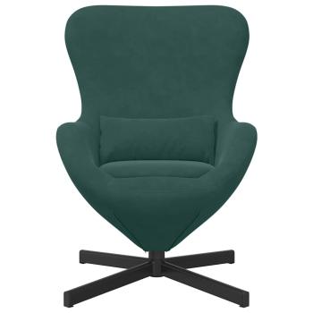 Eiersessel Dunkelgrün 63 x 73 x 90 cm Samt