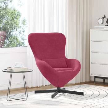 ARDEBO.de - Eiersessel Weinrot 63 x 73 x 90 cm Samt