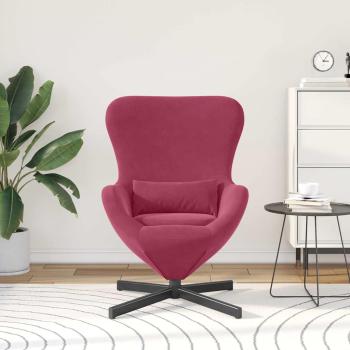 Eiersessel Weinrot 63 x 73 x 90 cm Samt