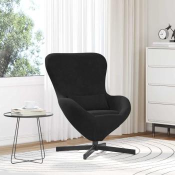 ARDEBO.de - Eiersessel Schwarz 63 x 73 x 90 cm Samt