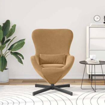 Eiersessel Braun 63 x 73 x 90 cm Samt