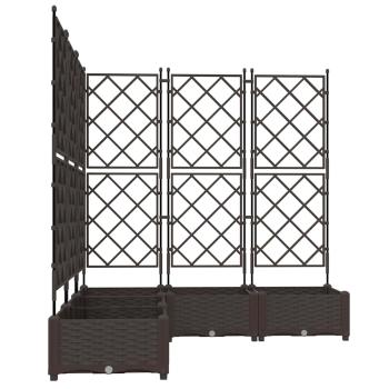 Garten-Pflanzgefäß 5 stk. Braun 120 x 120 x 125,5 cm PP