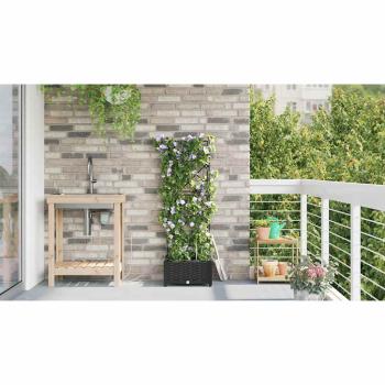 Garten-Pflanzgefäß Schwarz 40 x 40 x 126 cm PP