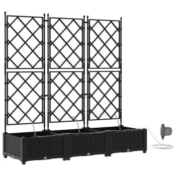 Garten-Pflanzgefäß 3 Stk. Schwarz 120 x 40 x 126 cm PP